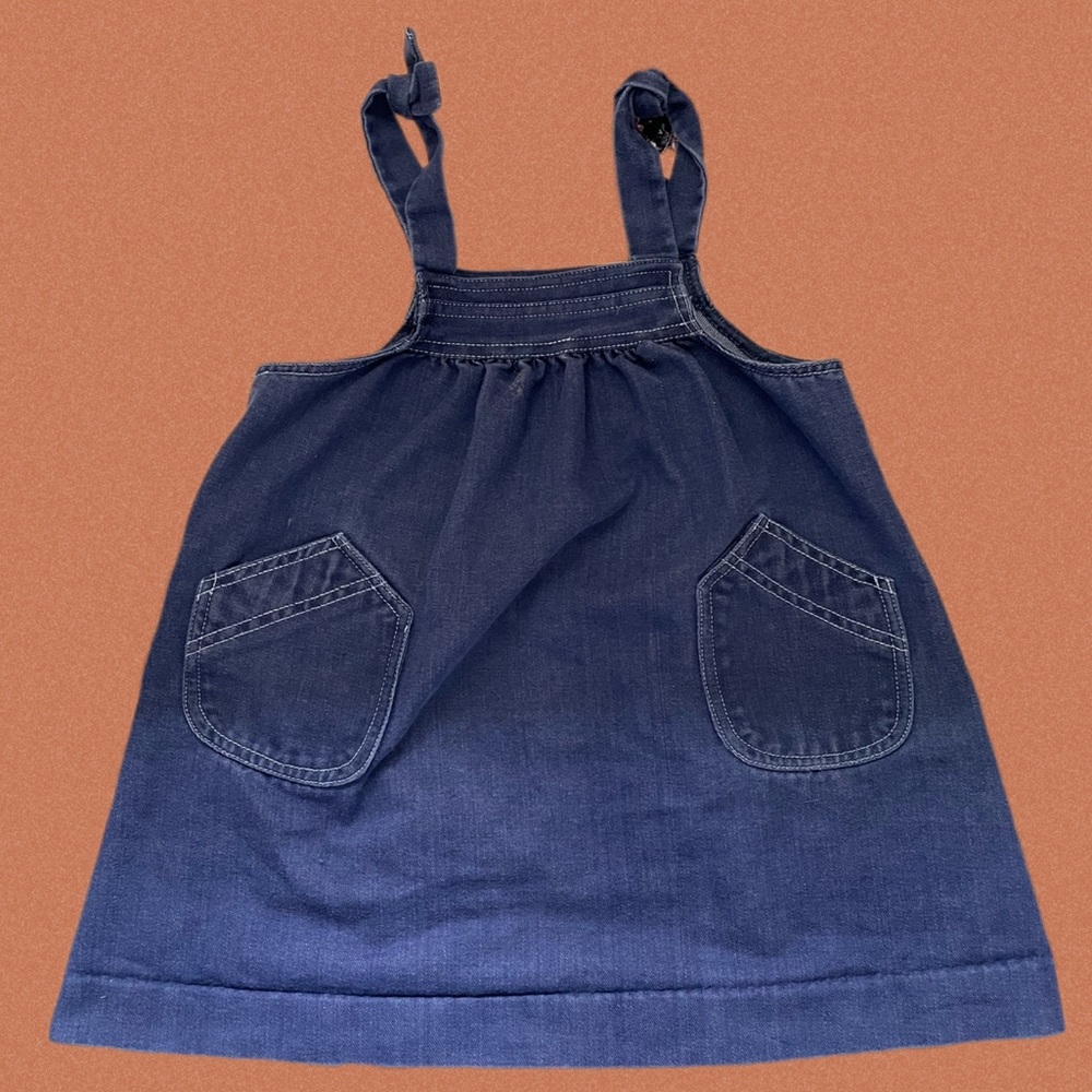 70s Vintage Sears Toddler Denim Jumper